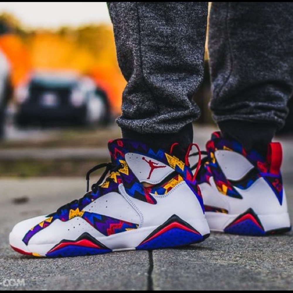 Air Jordan 7 Retro Nothing But Net’ Sneakers in Sweater Size 8